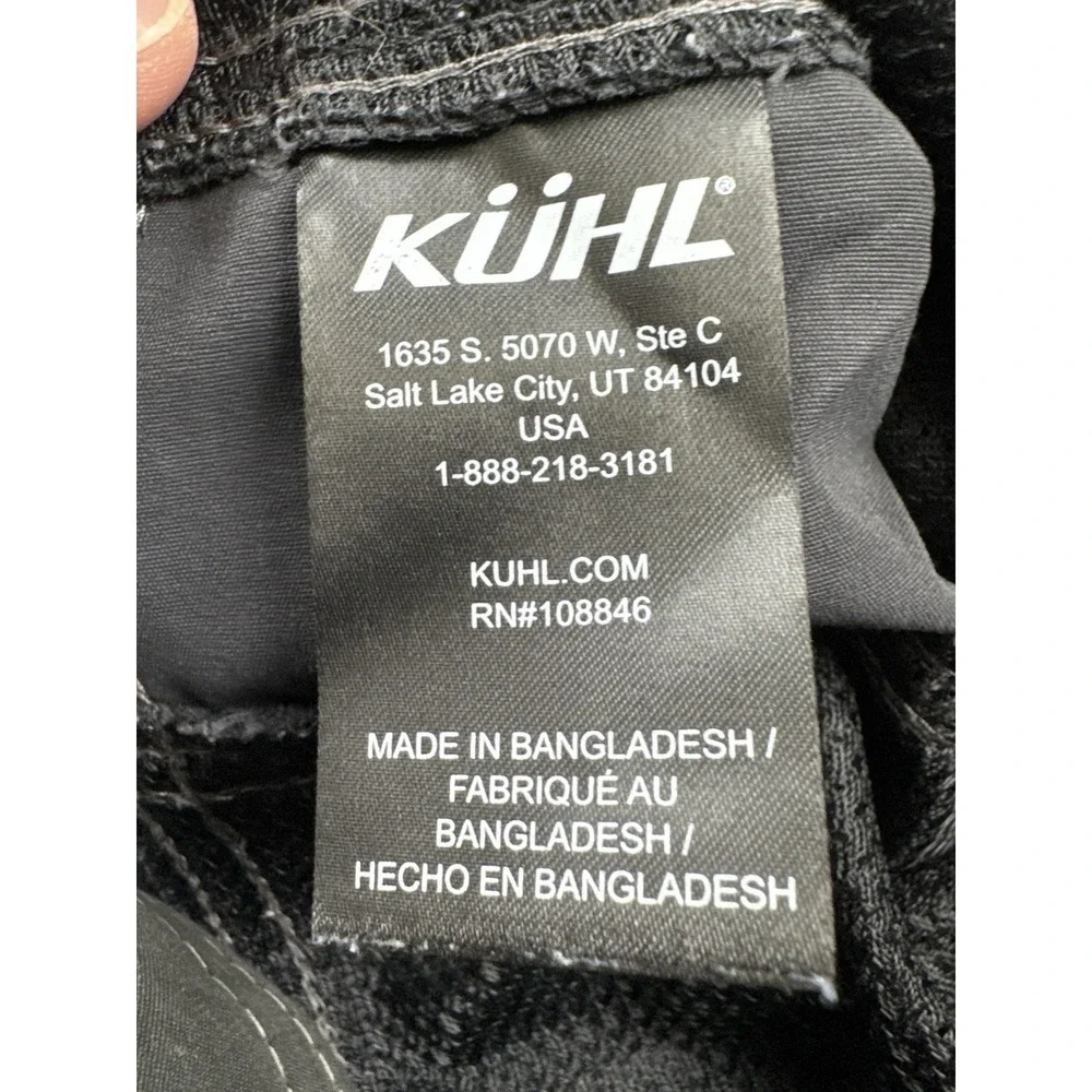 Kuhl Renegade Hiking Shorts Mens 38 Black Outdoor Nylon Stretch Trail Utility